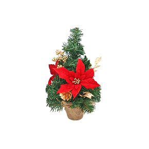 Dekorace Vánoční stromeček ozdobený 45 cm