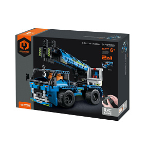 Stavebnice iM.MASTER nákladní auto RC 2v1plast 2,4GHz 401 dílků na baterie v krabici 35x27x7cm