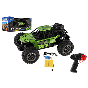 Auto RC buggy terénní zelené 22cm plast 2,4GHz na baterie + dobíjecí pack v krabici 32x16x18cm Auto RC buggy terénní zelené 22cm plast 2,4GHz na baterie + dobíjecí pack v krabici 32x16x18cm