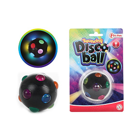 Míček skákací svítící Disco 6cm na baterie se světlem na kartě 11x17cm Míček skákací svítící Disco 6cm na baterie se světlem na kartě 11x17cm