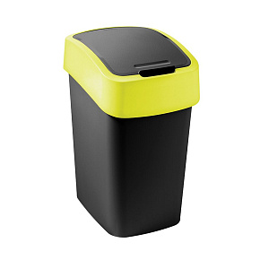 Odpadkový koš FLIP BIN 9l černý/žlutý