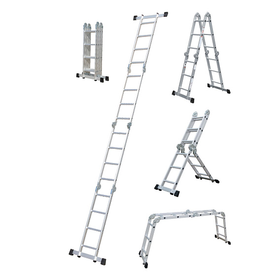 Žebřík hliníkový multifunkční skládací 1x12  346cm  PLA4.346  Procraft