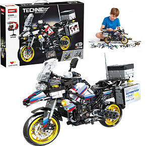Lebula klocki konstrukcyjne zestaw motor sportowy  1424 el. elementy