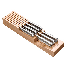 All Steel dřevěný blok na nože do šuplíku
