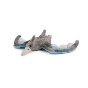 Pterosaur dinosaurus plyš 29x18cm šedivý 0m+