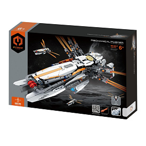 Stavebnice iM.MASTER vesmírná loď s mechanickým pohonem plast 1229 dílků v krabici 40x27x9cm
