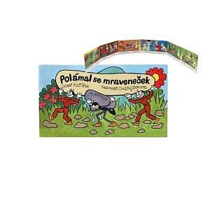 Knížka leporelo CZ text - Polámal se mraveneček 16x9cm 24m+ Knížka leporelo CZ text - Polámal se mraveneček 16x9cm 24m+
