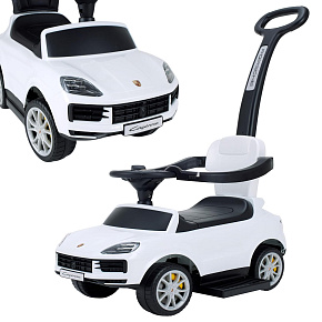 Lebula jeździk pchacz chodzik porsche cayenne 3w1 muzyka autko samochód biały