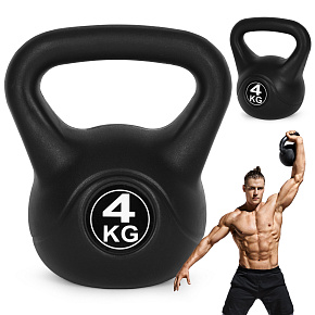 Kettlebell kettle 4 kg na cvičení činka koule závaží zátěž fitness ModernHome