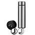 Herzberg Stainless Steel Thermo Vacuum Bottle with Smart Temperature Display - 500ml (Black)