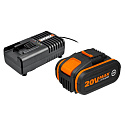 WA3604 - Akumulátor 20V 4Ah + nabíječka 20V 2A