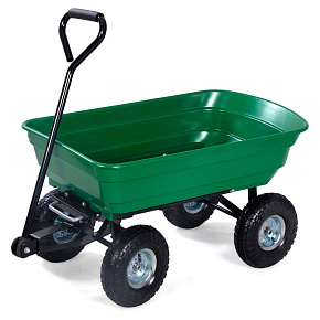 Herzberg HG-8028-50: 50L Kolečkový Vozík na Vyklápění