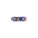 Skateboard prstový šroubovací 2ks plast 10cm s rampou s doplňky v krabičce 30x24x6cm