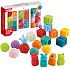 WOOPIE BABY Sensory Puzzles Squeeze Puzzle Sound Learning to Count 20 el.