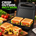 Just Perfecto JP-PNI70W : grille-pain électrique à deux plaques, machine à sandwich, machine à jaffle