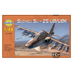 Model Suchoj SU-25 UB/UBK v krabici 35x22x5cm