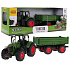 Lebula zestaw traktor z przyczepą duży pojazd skala 1:24 zielony