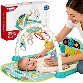 WOOPIE BABY Interaktivní Vzdělávací Podložka s Pianem 10ks. Zvuky