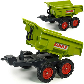 Falk Duża Przyczepka Wywrotka do Traktora Claas R-940C Zielona dla Dzieci Falk Duża Przyczepka Wywrotka do Traktora Claas R-940C Zielona dla Dzieci