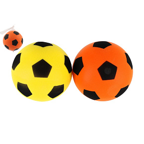 Míč pěnový fotbalový 18cm 2 barvy v síťce