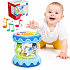 WOOPIE BABY Bębenek Pozytywka Projektor 3w1 Zabawka Muzyczna dla Niemowląt + Walec Roller do Nauki Raczkowania