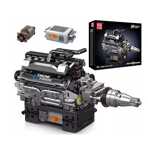 Lebula klocki konstrukcyjne zestaw 733 el. elementy silnik rolls-royce v12 f