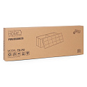 Čalouněný pikovaný puf 111x38 cm s úložným prostorem, lavice, truhla, tmavě šedá ModernHome