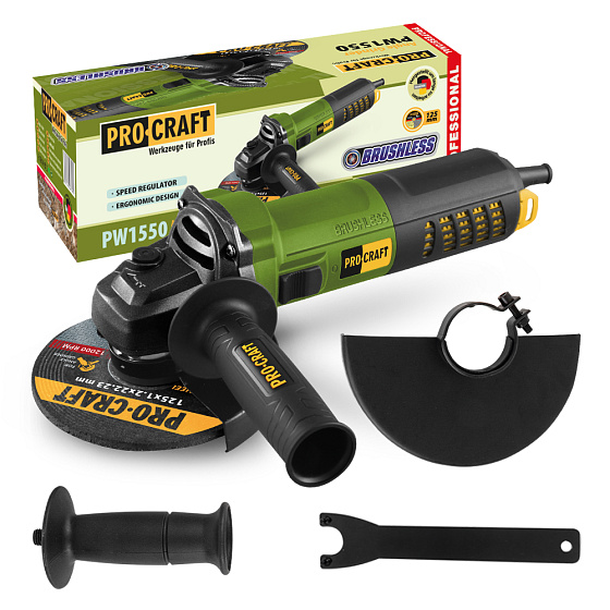 Bruska úhlová Procraft PW1550, 125mm
