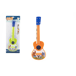 Ukulele/kytara plast 40cm s trsátkem Zvířátka a jejich kapela 2 barvy na kartě