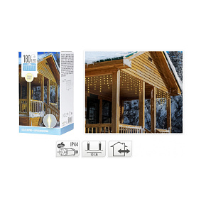 LED rampouch osvětlení 3,5m, 180 LED - Teplá bílá