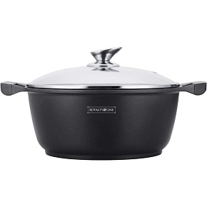 Royalty Line RL-BS20M : marmite et casserole avec revêtement aspect marbre de 20 cm - 2,5 L Royalty Line RL-BS20M : marmite et casserole avec revêtement aspect marbre de 20 cm - 2,5 L