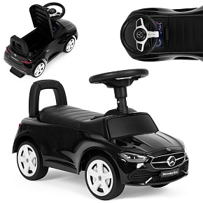 Odrážedlo autíčko Mercedes C CLASS interaktivní volant zvuky černé