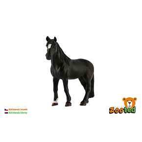 Kůň domácí vraník zooted plast 13cm 
