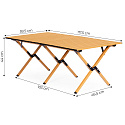 Skládací turistický stůl 120x60 cm kempingový s taškou MultiGarden