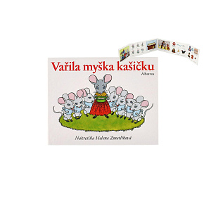 Knížka leporelo CZ text Vařila myška kašičku 16x12,5cm 24m+ Knížka leporelo CZ text Vařila myška kašičku 16x12,5cm 24m+