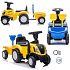 Lebula jeździk pchacz chodzik traktor new holland z przyczepką dla dzieci żółty