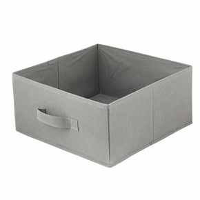 U Pudełko tekstylne 31x31x15 ciemnoszare