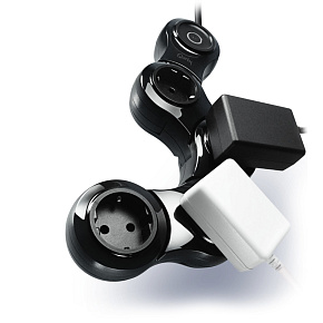 Quirky Pivot Power Stekkerdoos - Zwart Quirky Pivot Power Stekkerdoos - Zwart