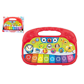 Pianko zvířátka plast 25cm pro nejmenší na baterie se zvukem v krabici 28x20x4cm 12m+ Pianko zvířátka plast 25cm pro nejmenší na baterie se zvukem v krabici 28x20x4cm 12m+