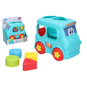 Vkládačka autobus 16cm na volný chod v krabici 18x20x11cm Vkládačka autobus 16cm na volný chod v krabici 18x20x11cm