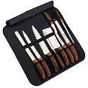 Royalty Line RL-K9C: 9-Piece Knife Set with Oxford Fabric Case
