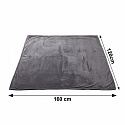 Koc elektryczny dwustronny 120x160 cm mata grzewcza regulacja temperatury pilot