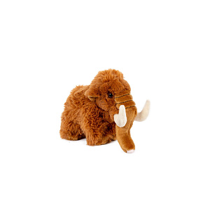 Mamut plyš 10x17cm hnědý 0m+