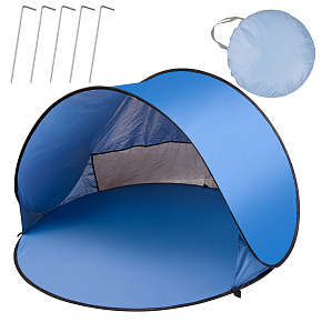 Velký plážový stan samorozkládací automatický na pláž zahradní paravan XL 146x146cm + obal