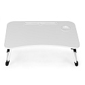 Skládací stolek pod notebook do postele 60x40 cm bílý ModernHome