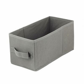 U Pudełko tekstylne 15x31x15 ciemnoszare