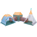 Stan pro děti domek teepee do domu zahrady wigwam + tunel sada 5v1 coil