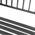 Zahradní lavička s opěradlem parková na terasu balkon kovová konstrukce