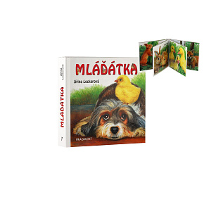Knížka leporelo CZ text - Mláďatka 10,5x10cm 12m+ Knížka leporelo CZ text - Mláďatka 10,5x10cm 12m+