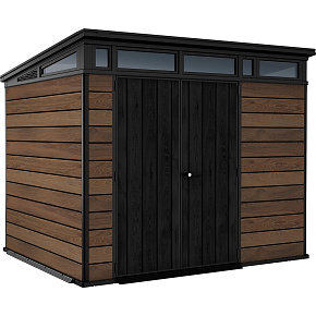 Pent Signature zahradní domek 9 × 7 Walnut